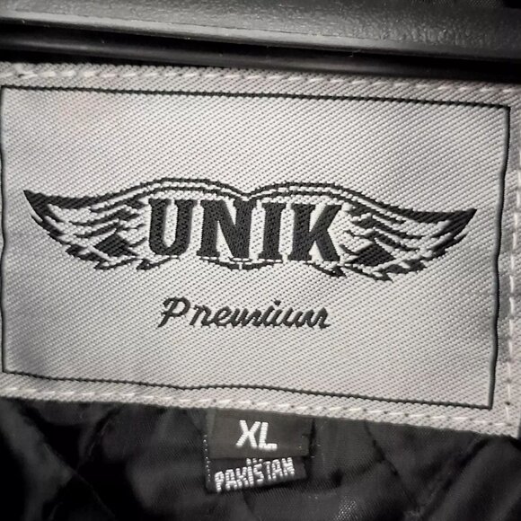 UNIK Premium Women's XL Black Leather Motorcycle Jacket Removable Lining Western - Picture 9 of 11